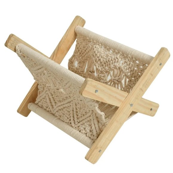 Magazine Rack Newspaper Towel Holder, Off-White, 12x11x9 inches - Picture 3 of 5